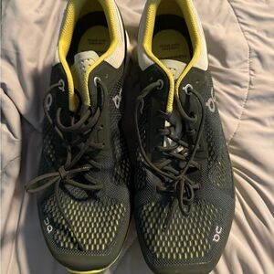 Never worn! On Running Green and Yellow Athletic Shoes Breathable Design